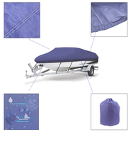 Housse de protection intégrale pour véhicule en polyester 600D, haute qualité, imperméable, protection UV, housse extérieure avec rejet UV de 90 % pour bateaux et yachts