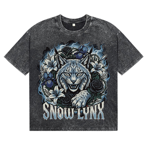 <b>Men's</b> 100% Cotton Acid Wash Garment Dye T-Shirt Custom Trendy Design Print Regular Fit Tees for Wholesale Clothing Hot Supplier - Product Image 1
