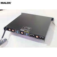 Amplificateur DSP de classe D à 4 canaux en métal robuste, 4x7400W à 2 ohms, amplificateur de puissance numérique à faible impédance avec alimentation PFC