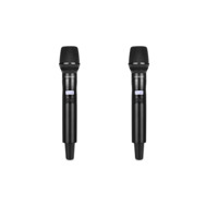 Microphone sans fil infrarouge longue portée Soundmark M-15 True Diversity avec câble de données, connecteur XLR, fonction Mute, piles AA et alimentation DC
