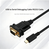 Câble adaptateur série USB Type C vers RS232 DB9 haute performance FTDI FT232RL pour routeur, commutateur, pare-feu, console compatible Windows