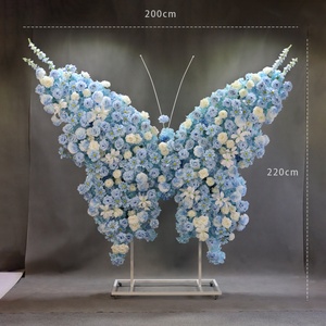 Arrangements floraux de roses en soie faites à la main pour mariage, hôtel, fête d'anniversaire, décoration intérieure, vitrine, vente en gros - Product Image 3