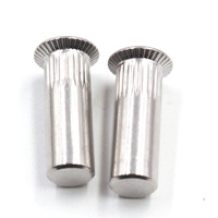 Écrous à riveter à tête fraisée à extrémité fermée M3 M4 M5 M6 # Écrou à riveter arrondi en acier inoxydable 304 316 de 8-1/2 pouces, écrou à riveter moleté CSK