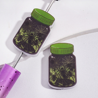 Botella de Poción Espeluznante de Halloween, Cuentas Sueltas de Silicona con Diseño de Botella, Cuentas para DIY, Suministros para Hacer Joyas y Manualidades, Venta al por Mayor