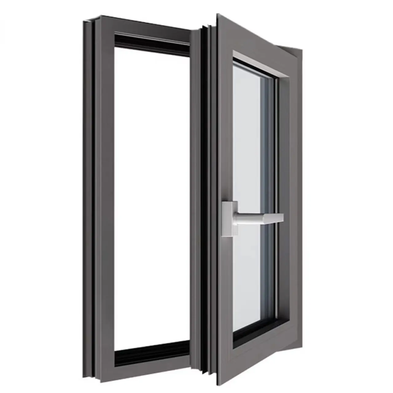 China Tilt And Turn Aluminum Window,Double Glazed Aluminium Sliding Window,White Frame Aluminium Folding Casement Window