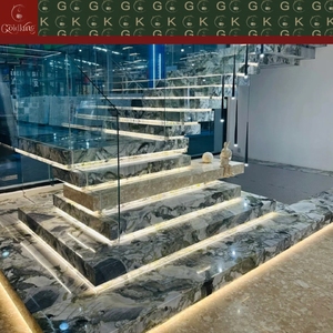 Marmo <span class=keywords><strong>Verde</strong></span> Smeraldo GOLDKING per Scale, Piani di Lavoro, Pavimenti, Pareti, Hall, Hotel, Ville - Lastre Grandi per Progetti di Grandi Dimensioni - Product Image 3