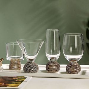 Verres à vin en verre rouge vintage, gobelets pour boire du jus - Product Image 2