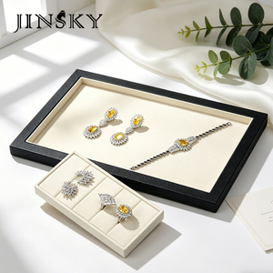 ถาดใส่เครื่องประดับหรูหรา JINSKY ถาดจัดระเบียบและโชว์เครื่องประดับอเนกประสงค์ - Product Image 5