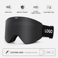 Lunettes de ski magnétiques avec protection UV400, lunettes de snowboard, sangles de lunettes de ski, verres polarisés, lunettes de sport pour la neige, vente en gros, personnalisables