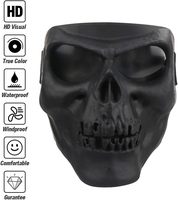 Masque intégral léger anti-UV400 pour sports de plein air, moto, VTT, airsoft, paintball, effet effrayant