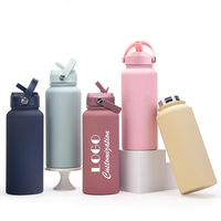 Termo de Acero Inoxidable de Doble Pared con Aislamiento al Vacío de 901-1000 ml, Botella de Viaje con Pantalla LED de Temperatura, Libre de BPA, 24 Horas