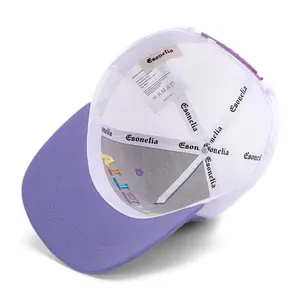 OEM на заказ, модные высококачественные однотонные изогнутые кепки с 3D-вышивкой и логотипом, сетчатые кепки Gorras