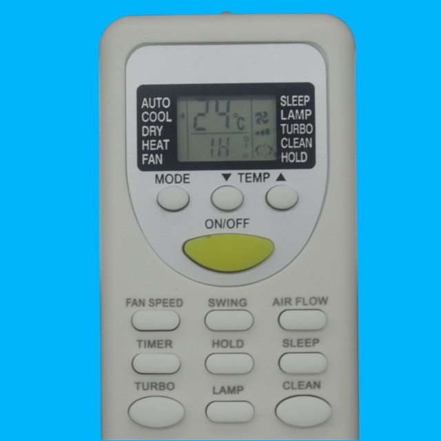Crystal Pearl Tianhong Air Conditioner Remote Control ZHJT-03 English Version Compatible With Chigo Models