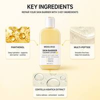 Lotion hydratante apaisante pour la barrière cutanée MOOLINSE, extrait de panthénol et de centella, préparation pour le maquillage, peau éclatante, peptide GHK-Cu, OEM
