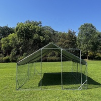 Nouvelle cage à volailles en métal imperméable, 4x3x2m, longue durée de vie