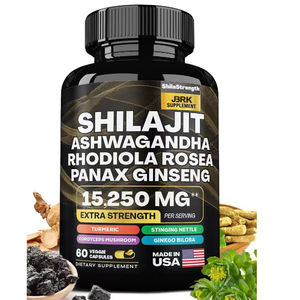 OEM Hot Sale Shilajit Seamoss Cápsula 7000mg Sea Moss 4000mg Óleo De Semente Preta 2000mg Ashwagandha <span class=keywords><strong>Ginger</strong></span> - Product Image 1