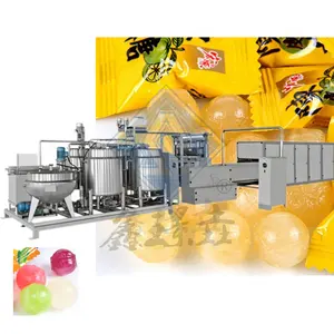 150kg/h Full automatic Shanghai Supplier small lollipop jelly gummy hard soft sugar candy production line