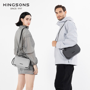 Kingsons Women's Crossbody <b>Bag</b> <b>Black</b> Water Resistant Multi Layered <b>Small</b> Messenger <b>Bag</b> For Everyday Use - Product Image 2