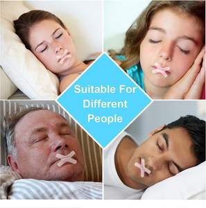 Cinta bucal ultrasuave para dormir, estimula la respiración nasal, cinta para dormir, tiras bucales antironquidos, cuidado de la salud - Product Image 3