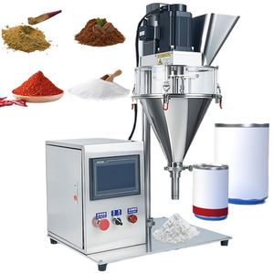 Semi-automatic Small <b>Bench</b> Top Bottle Filler Screw Powder Filling Machine 1% Accuracy Pneumatic Driven for Food Chemical - Product Image 1