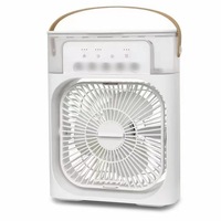 Ventilateur de refroidissement d'humidificateur de tête de télécommande de bureau avec 5 trous Ice Mist Small Fan Rechargeable Remote Control