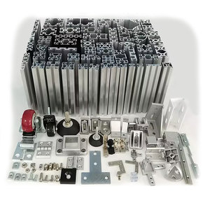 โปรไฟล์อลูมิเนียมอุตสาหกรรมขนาด 40x40 มม. แบบร่อง <span class=keywords><strong>T</strong></span> สำหรับโครงโต๊ะทำงาน เครื่องจักรซีเอ็นซี รางอลูมิเนียมรูปตัว <span class=keywords><strong>T</strong></span> - Product Image 1