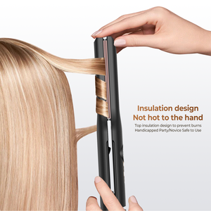 Портативный мини-утюжок с ЖК-дисплеем, электрический выпрямитель для волос - Product Image 4