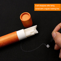 Accessoire de couture en gros : 2 stylos à craie de tailleur effaçables à décoloration naturelle et 20 recharges de stylo marqueur pour tissu et stylo de traçage