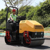 Compacteur de plastique 2 tonnes, rouleau compresseur à moteur diesel pour routes