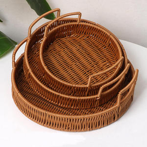 Cesto in <span class=keywords><strong>legno</strong></span> per le vacanze in <span class=keywords><strong>legno</strong></span> e Rattan cesto per la casa cucina di frutta e verdura cestino per il pane con manico - Product Image 1