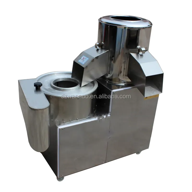 Automatic electric potato chip slicer and peeler potato peeling and slicing all in one machine