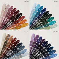 VENDEENI Kit de 36 Couleurs de Gel LED Soak-Off Imperméable pour Photothérapie en Salon, Couleurs Unies Quatre Saisons, Coffret Cadeau
