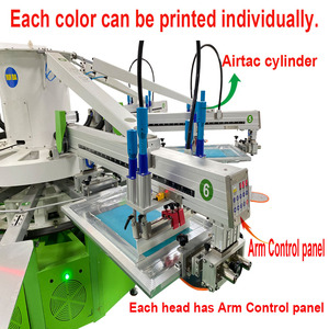 Macchina Serigrafica Rotativa Automatica a 6 Colori e 14 Stazioni per Magliette e Abbigliamento con <span class=keywords><strong>Tutto</strong></span> l'Accessoriario - Product Image 4