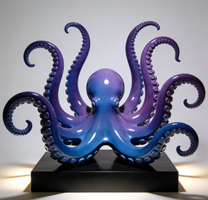 Sculture Marine di Alta Qualità, Grande Scultura di Polpo in Vetroresina per Giardino in Vendita - Product Image 3