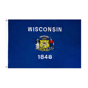 促销3*5英尺密西西比州州旗定制牛津布刺绣黄铜扣数码印刷美国州旗 - Product Image 3