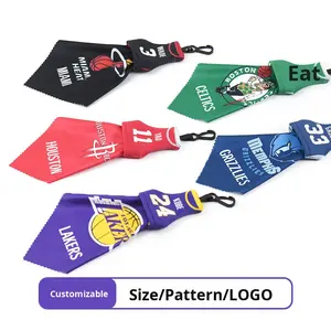 Petit sac suspendu personnalisé avec logos d'équipe, noms de joueurs, thème basketball, <span class=keywords><strong>chiffon</strong></span> de nettoyage pour <span class=keywords><strong>lunettes</strong></span>, pendentif personnalisé, étoile mignonne et créative - Product Image 1