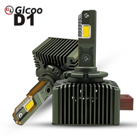 Ampoules de phares de voiture LED Xénon Gicoo D2S D4S HID Canbus Turbo 12V Nouveau 6000K 110W 14000 Lumens Plug&Play Adaptation Universelle