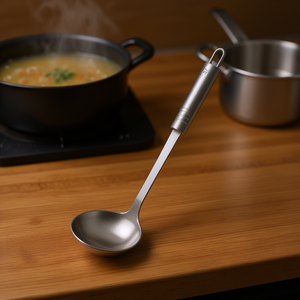 Cucharas de servir Metaltex Imperial, paquete de 6, de acero inoxidable, para sopa y salsa - Product Image 3