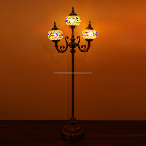 Marrakech handmade phong cách Morocco Đèn sàn Thổ Nhĩ Kỳ khảm 3 Quả Cầu đứng đèn - Product Image 1