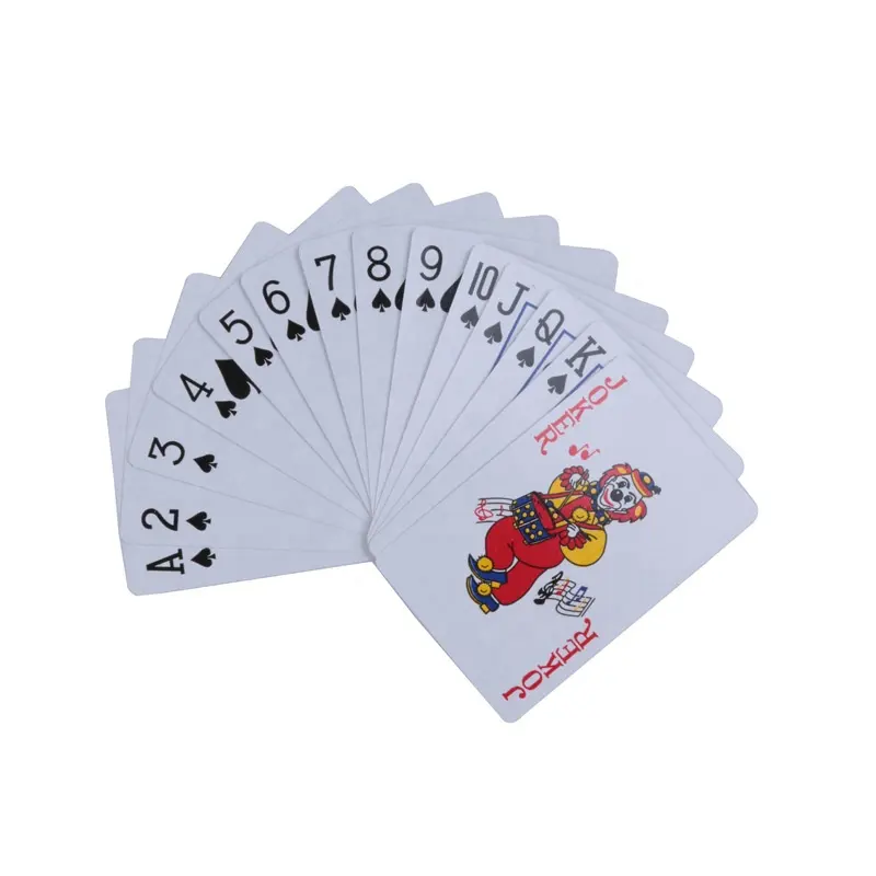Kartu Bermain kustom kartu Poker tahan air plastik hewan peliharaan baru permainan kartu untuk permainan keluarga anak dewasa dalam ruangan luar ruangan