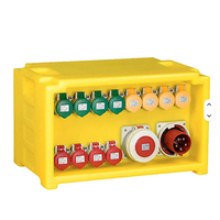 Tableau de distribution électrique industriel portable triphasé extérieur européen, haute puissance, compact, usage industriel