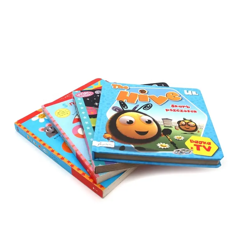 Full Custom Kids Educational Book Set Beschichtetes Papier Gedruckte Cartoon English Story Books für Kinder