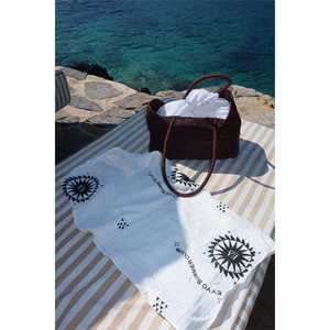 White Luxury Summer Club <b>Beach</b> <b>Towel</b> Quick Dry Embroidered Logo Custom Design Striped Luxury Customizable Turkish <b>Beach</b> <b>Towel</b> - Product Image 1