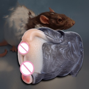 Hot-Selling Fantasy Animal-Inspired Double Channel <b>Mouse</b> Style Masturbator for Men Adult Pleasure Device for Erotic Roleplay - Product Image 1