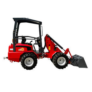 Дизельный фронтальный тракторный погрузчик 1 тонна 1,5 тонна 2 тонны мини сочлененный Колесный погрузчик колесный погрузчик мини - Product Image 6