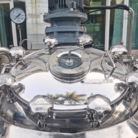 Vente flash : réservoir de mélange mobile à chauffage électrique de 300 L pour shampoing, cosmétiques, savon