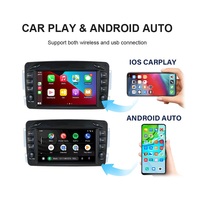 Reproductor de Audio para Auto Jiawell de 7 Pulgadas con Android, GPS, WIFI y Carplay para Mercedes Benz CLK W209 1999-2004