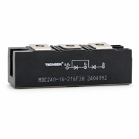 Module redresseur à diodes TECHSEM MDC55-18-223F3 55A 1800V, montage sur base, bornes M5 M6, pour onduleur PWM, alimentation CC, utilisation CN