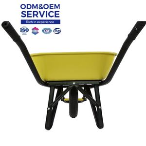 Carretilla de construcción resistente Wb4010 para sitio de construcción con marco de acero duradero y bañera de gran capacidad - Product Image 3