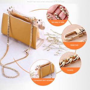 Sac à main personnalisé de 5mm de large, chaîne de boîte en aluminium d'accessoires taille de chaîne de sac réglable/ - Product Image 2